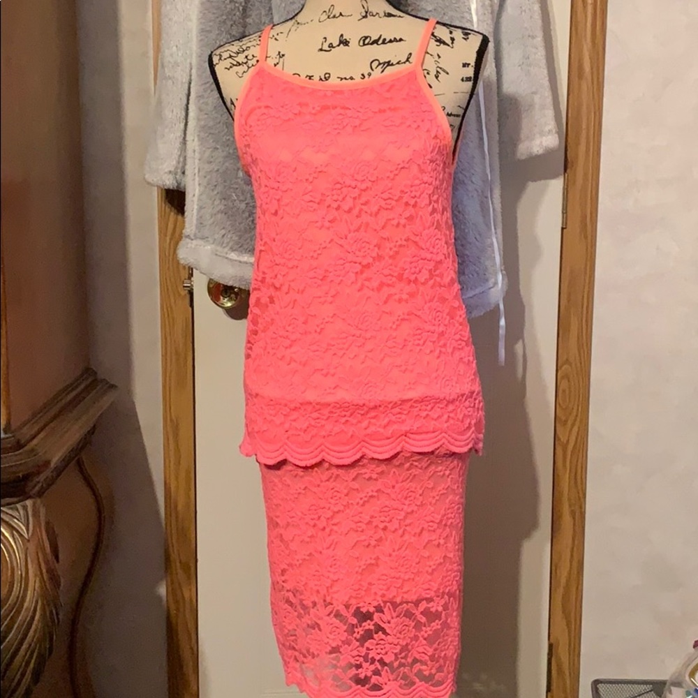Rue21! Nice lace 2 piece😘 Tank and skirt